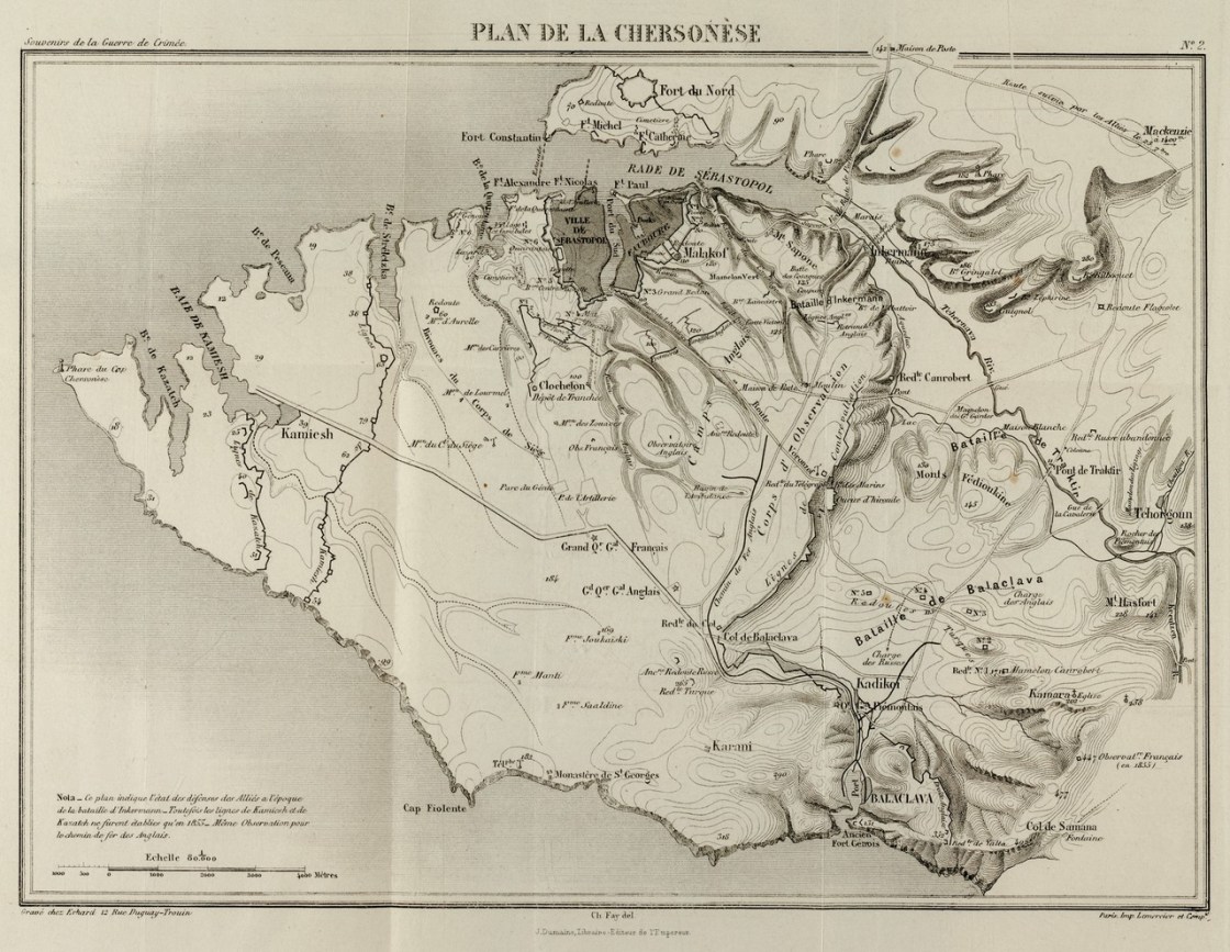 French Army Map of Crimea